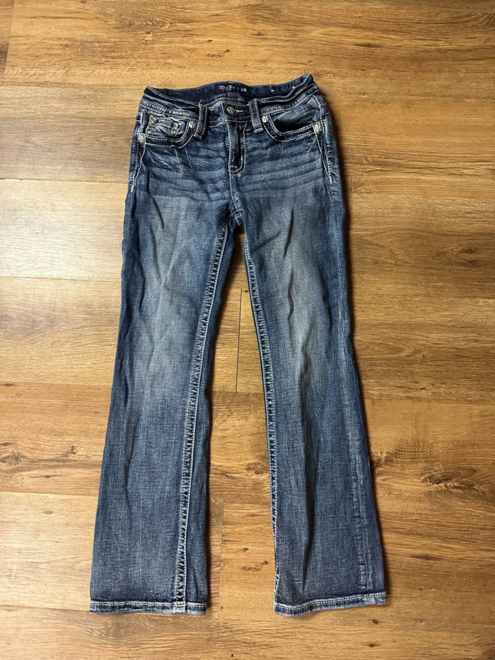 Women’s Miss Me Dark Wash Bootcut Jeans - Blue